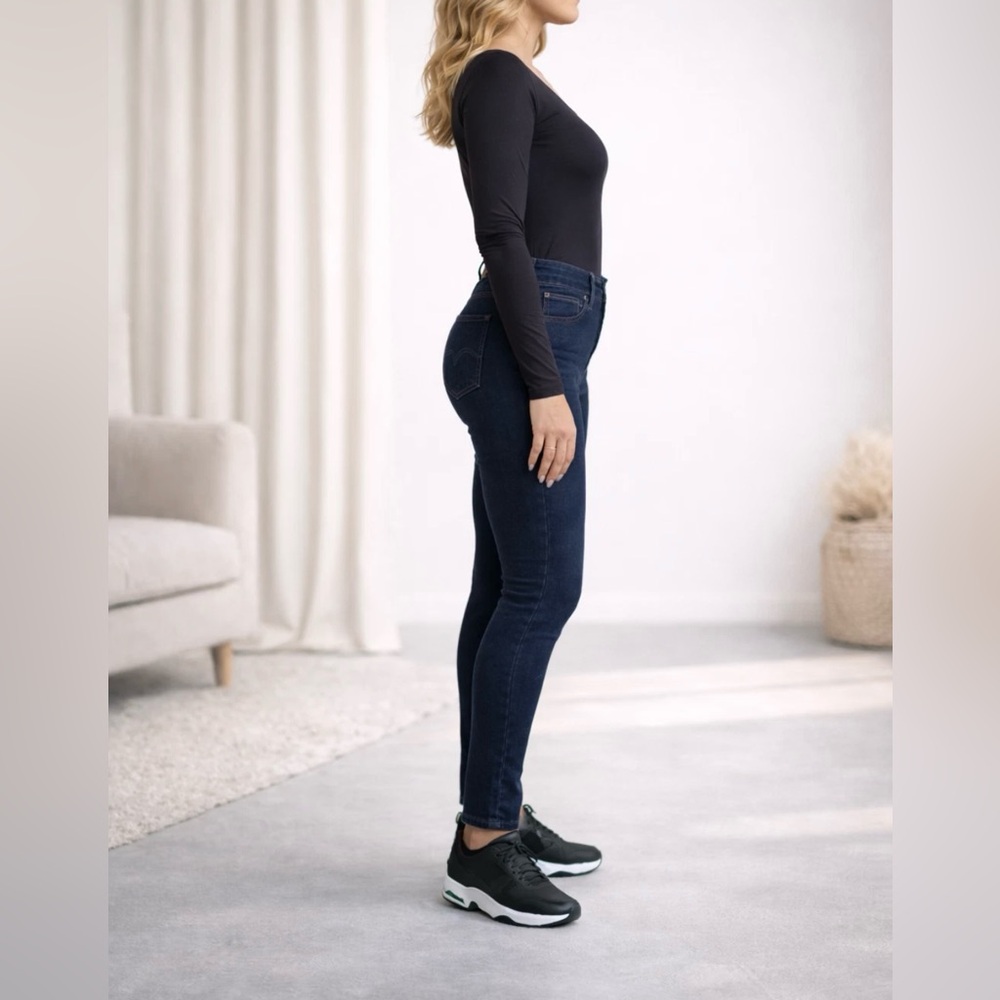 Levi's 311 Shaping Skinny Jeans Womens 30x30 Darkest Sky Stretch Denim - Picture 3 of 5